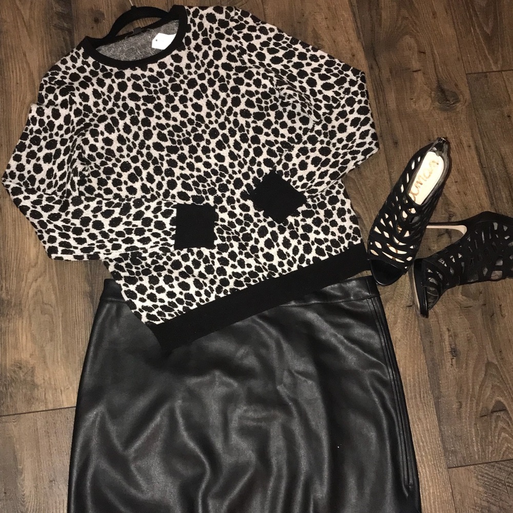 Ann Taylor Animal Print sweater